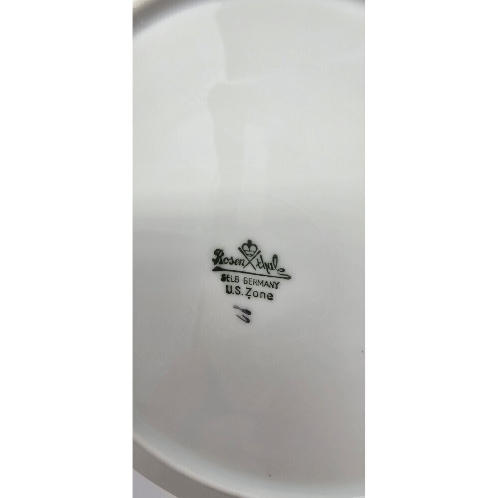 Vintage Rosenthal Petal Lane Moss Rose 7 3/4" Salad Plates Set Of 2 NEAR MINT - Picture 4 of 9